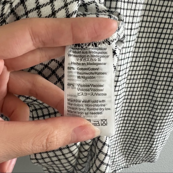 MADEWELL Wellspring Tunic Popover Shirt in Windowpane - NWT - XS - Picture 10 of 10